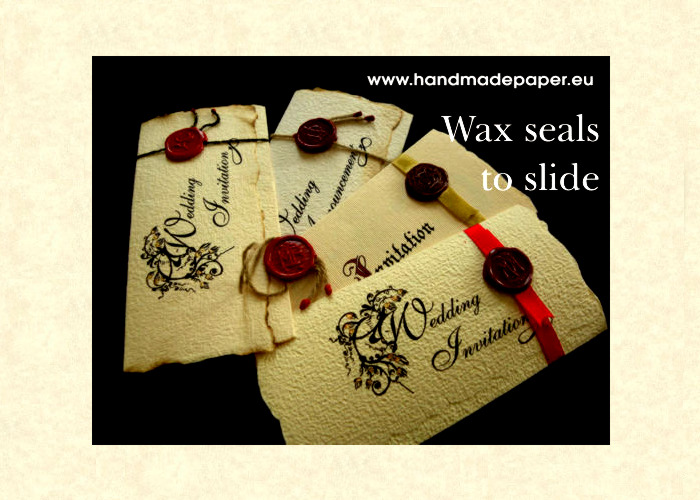 personalized wax seal wedding invitation