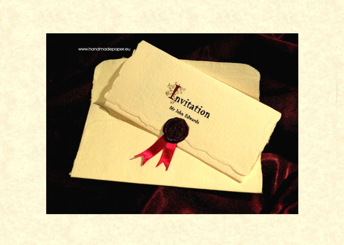 wax stamps wedding invitation